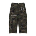 Men’s Camo Barrel Leg Cargo Pants