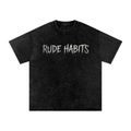 Rude Society Snow Washed Oversized Cotton T-Shirt