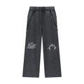 Snow Washed Tape Raw Edge Sweatpants