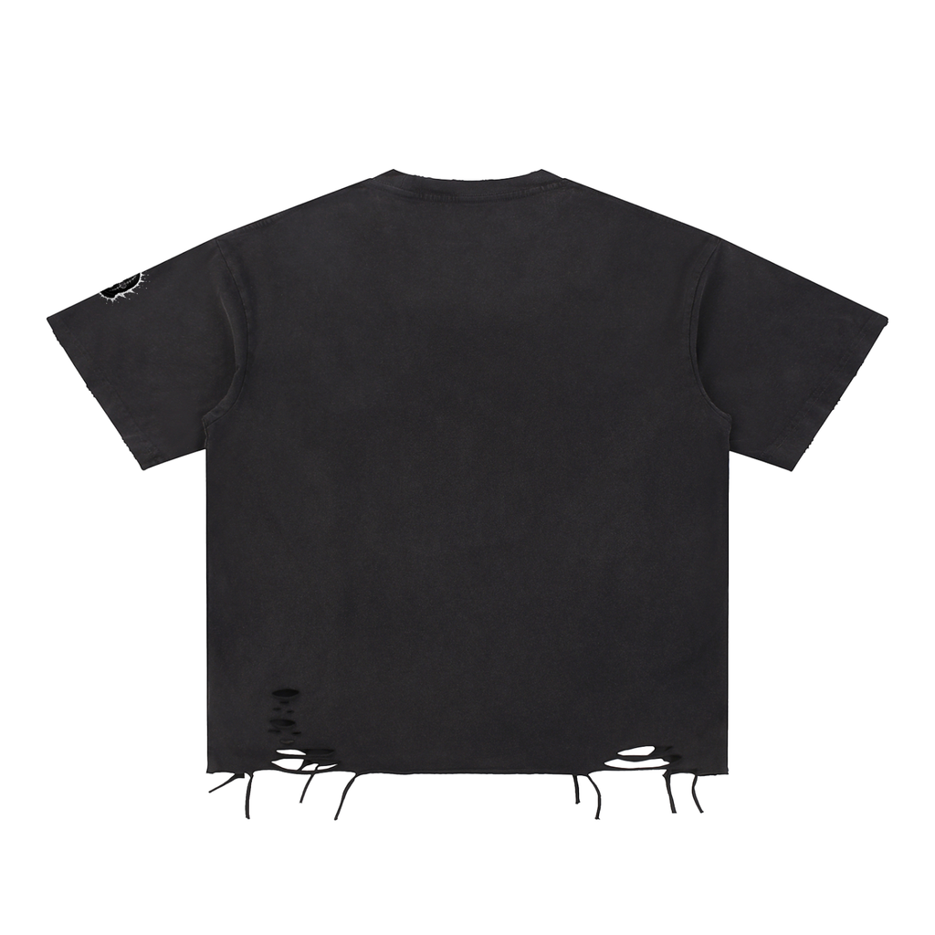 RH Hooligan Snow Washed Raw-Hem T-Shirt