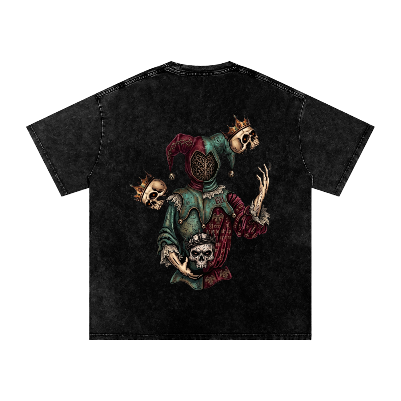 Royal Fool Snow Washed Oversized Cotton T-Shirt
