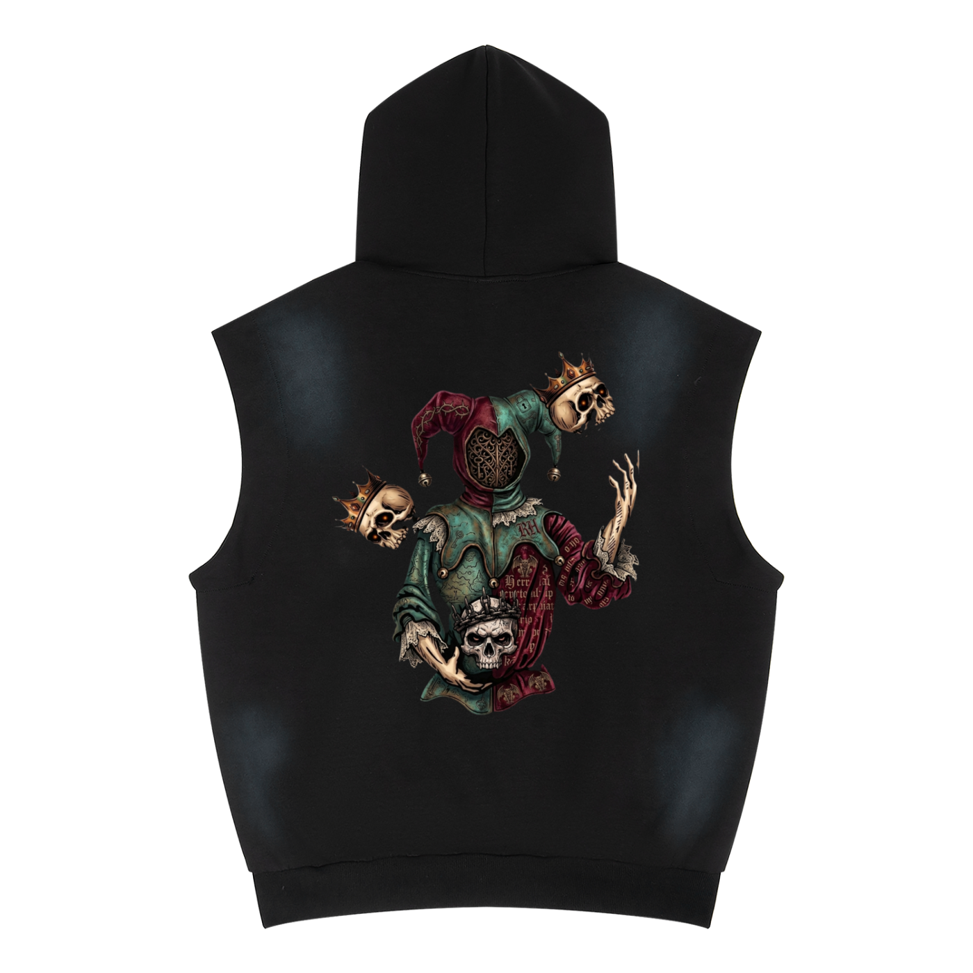 Royal Fool Vintage Wash Sun Fade Sleeveless Hoodie