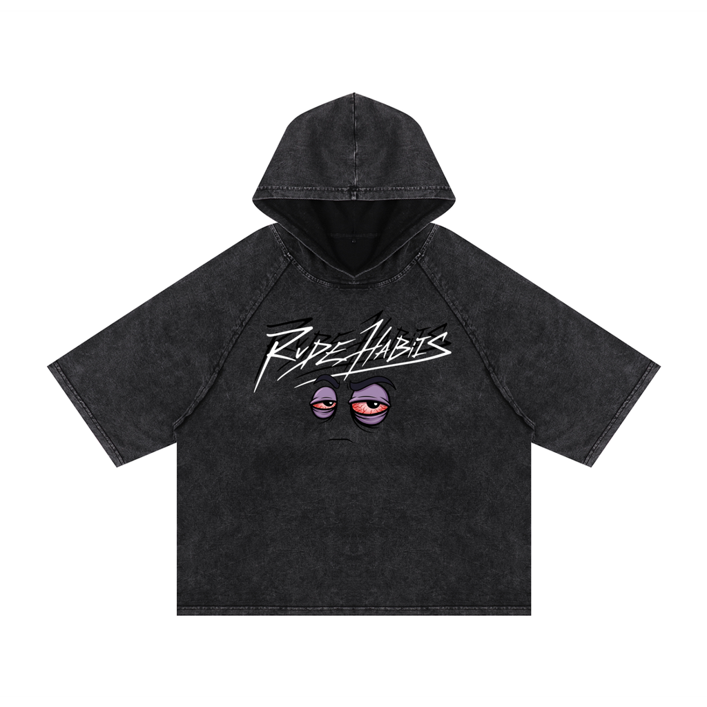 RH Hooligan Snow Washed Hooded Boxy T-Shirt