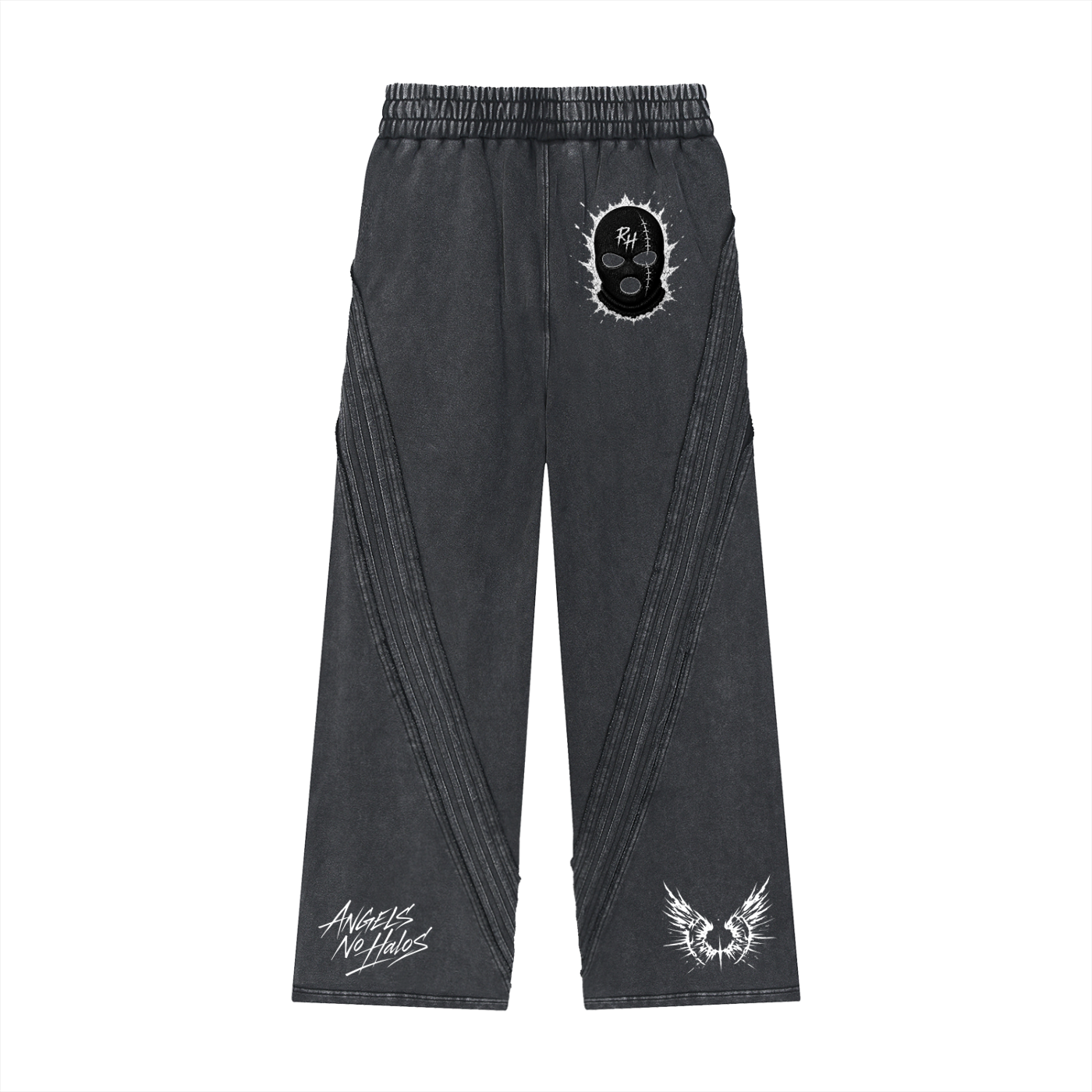 Snow Washed Tape Raw Edge Sweatpants