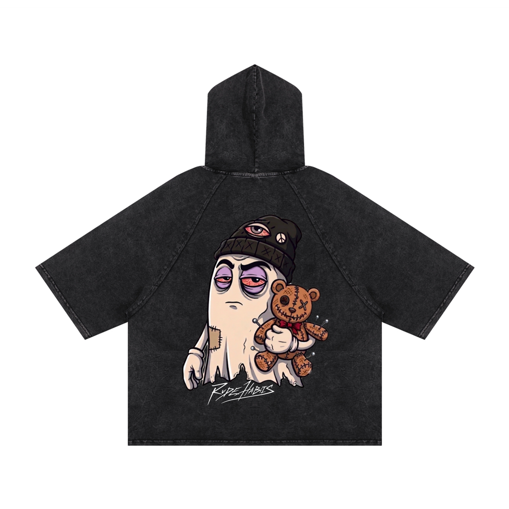RH Hooligan Snow Washed Hooded Boxy T-Shirt