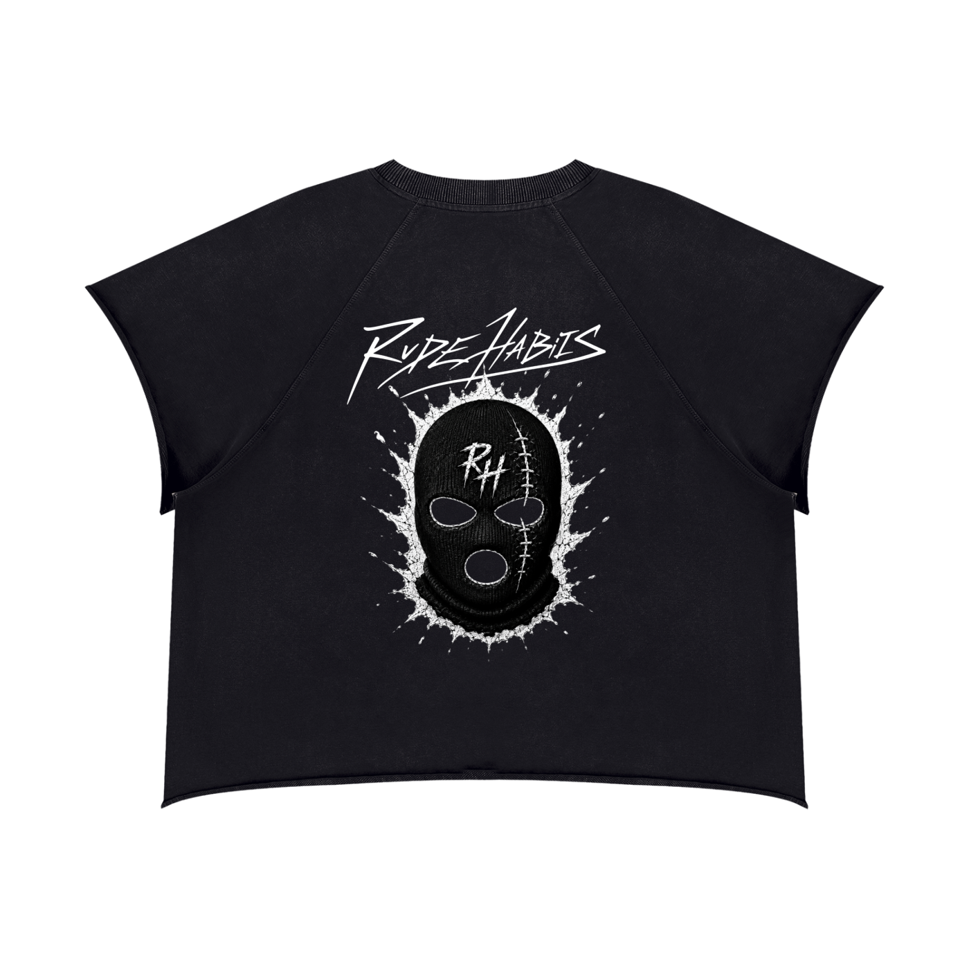 RH Hooligan Unisex Vintage Wash Raw Edge Boxy T-Shirt