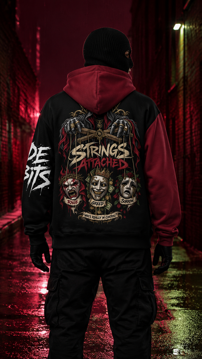 Rude Habits “Strings Attached” Oversized Hoodie