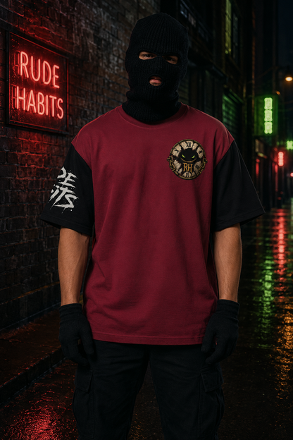 Rude Habits “Down the Rabbit Hole” Oversized Tee