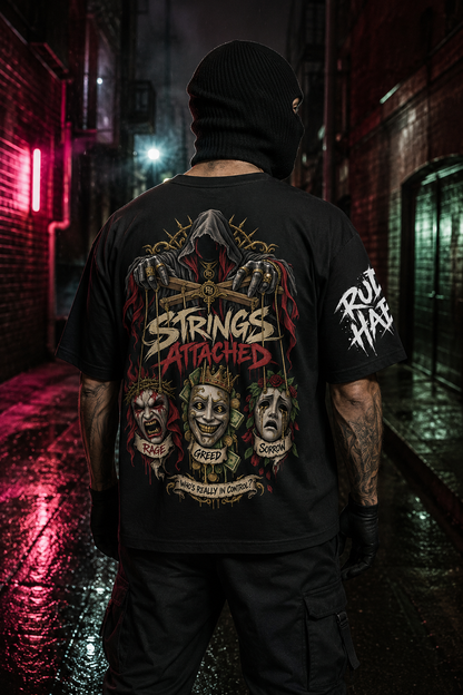 Rude Habits “Strings Attached” Oversized Tee