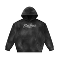 Unisex Sunfade Frayed Fleece Hoodie