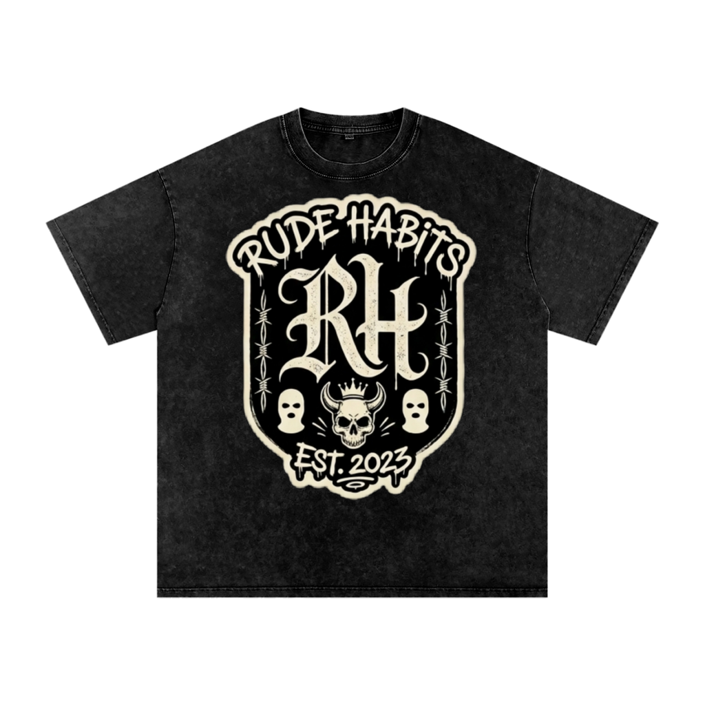 RH Snow Washed Oversized Cotton T-Shirt