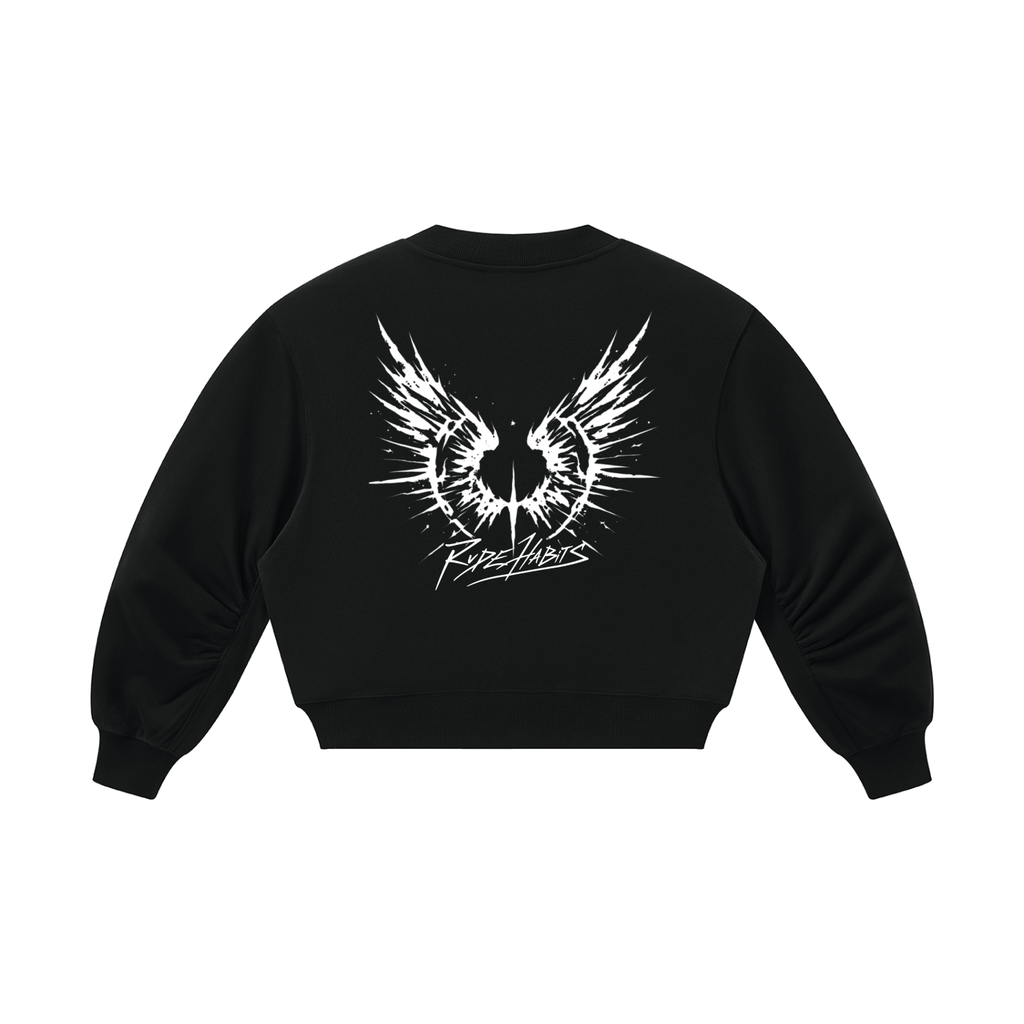 Women’s Crop V-Neck Sweatshirt