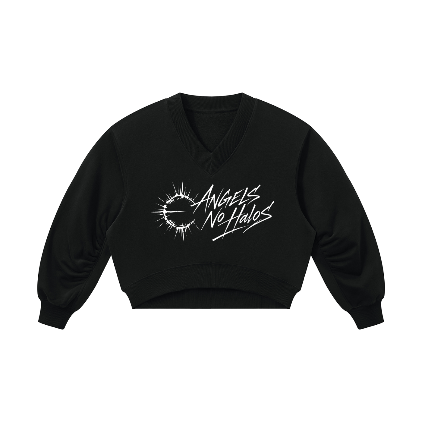 Women’s Crop V-Neck Sweatshirt
