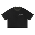 RH Hooligan Reverse Unisex Mineral Washed Boxy Panel T-Shirt