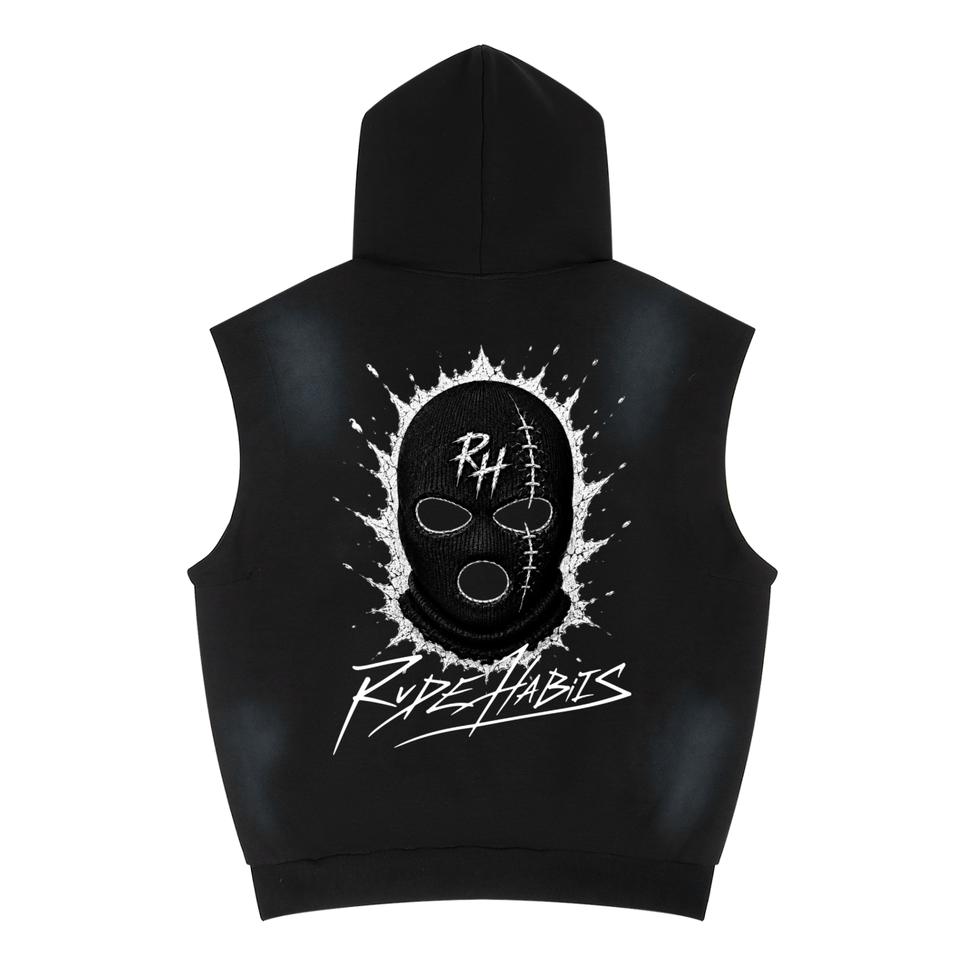 RH Hooligan Vintage Wash Sun Fade Sleeveless Hoodie