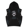Royal Fool Vintage Wash Sun Fade Sleeveless Hoodie