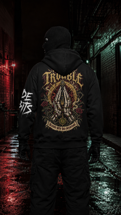Rude Habits “Pray for Trouble” Oversized Hoodie