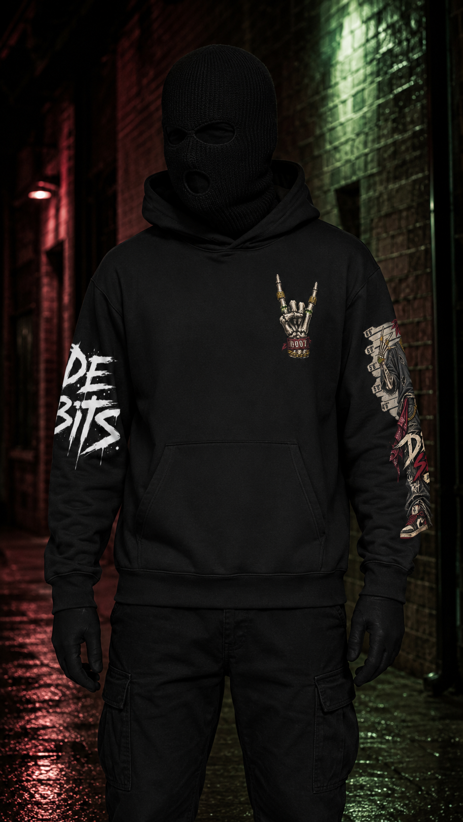 Rude Habits “Dead Serious” Oversized Hoodie