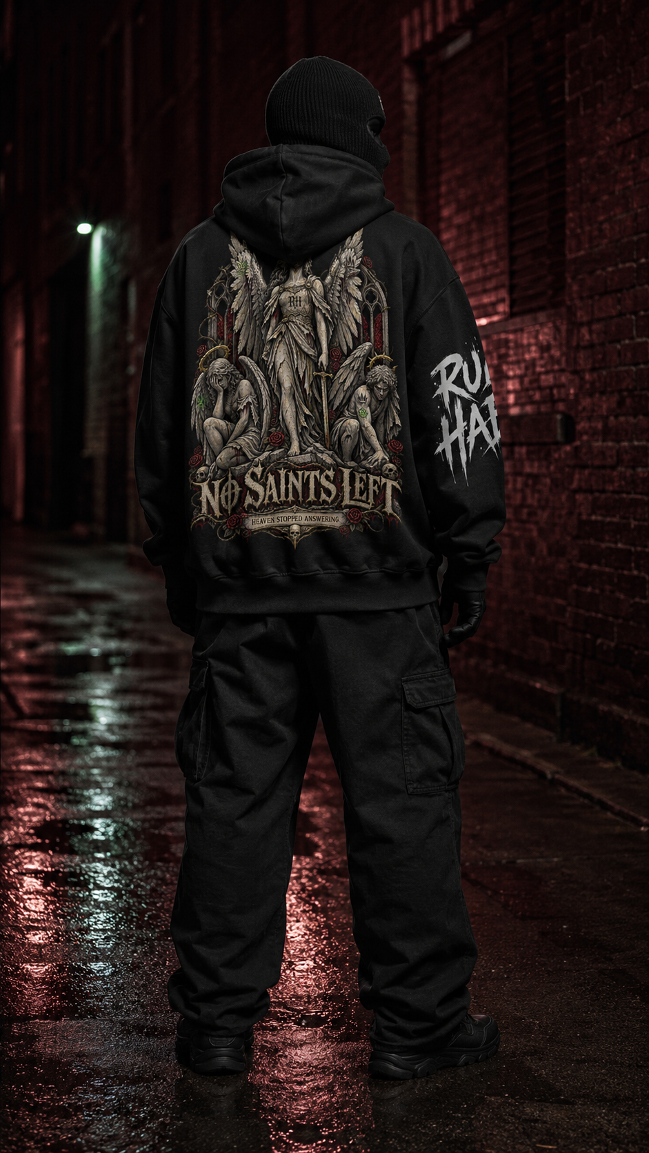 Rude Habits “No Saints Left” Oversized Hoodie